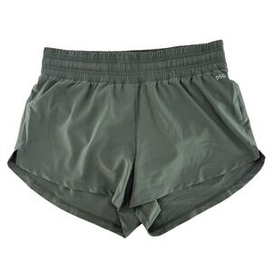 DSG Womens Olive Green Smocked Running Shorts Athletic Gym‎ Workout Size M
